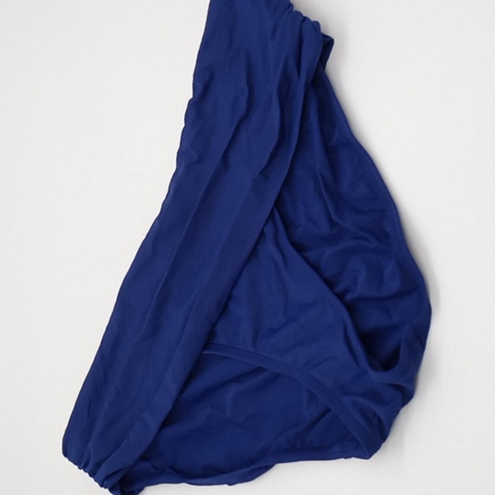 Lauren Ralph Lauren‎ Solid Shirred Hipster Bikini Bottoms Navy Blue 14